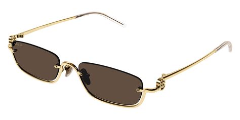 gucci gg 1278|Gucci™ GG1278S 001 55 Gold Sunglasses .